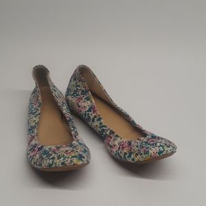 JCrew floral ballet flats Women's size 7.5